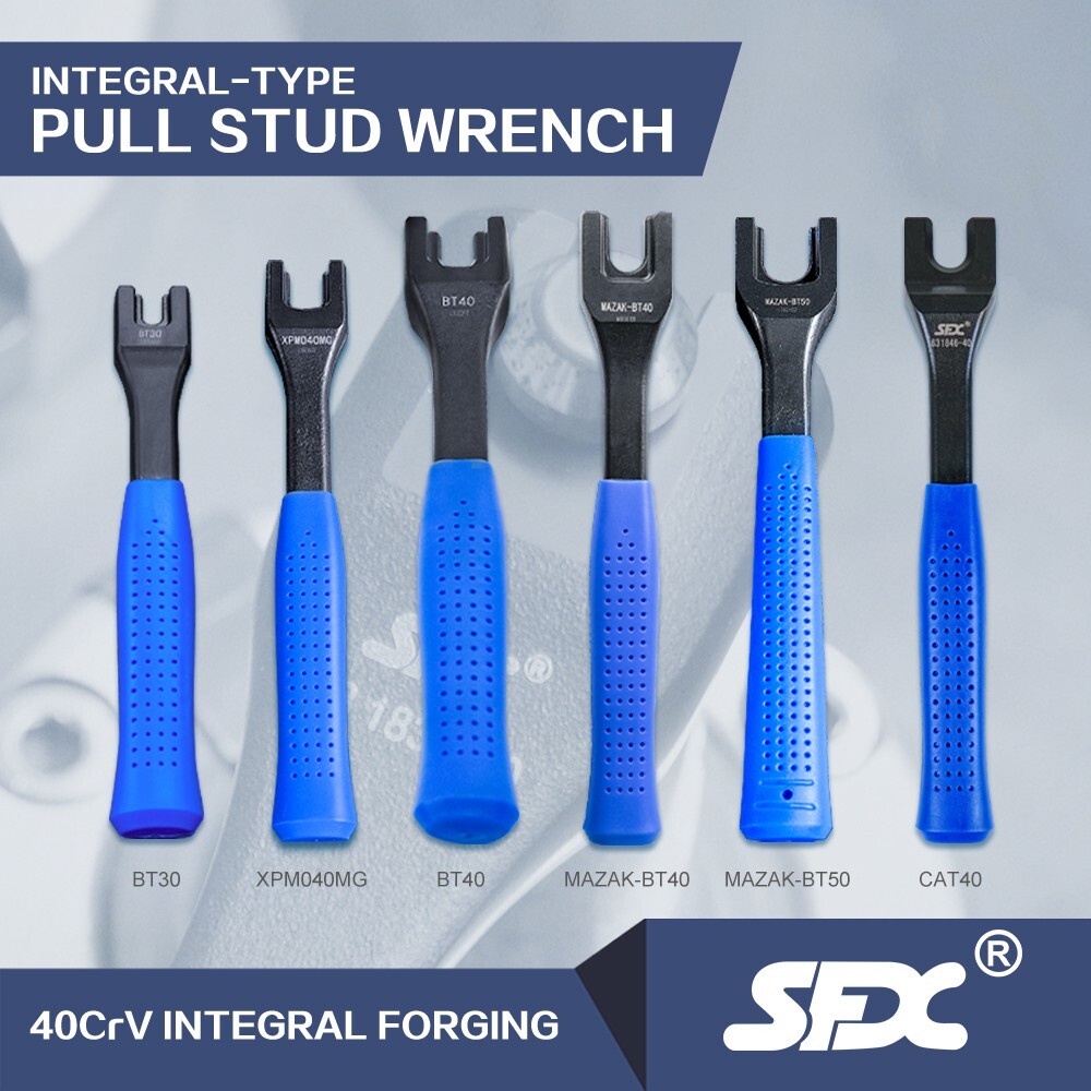US SFX CAT40 45 Degree Spanner Pull Stud CNC Wrench for CAT40 Retention Knob