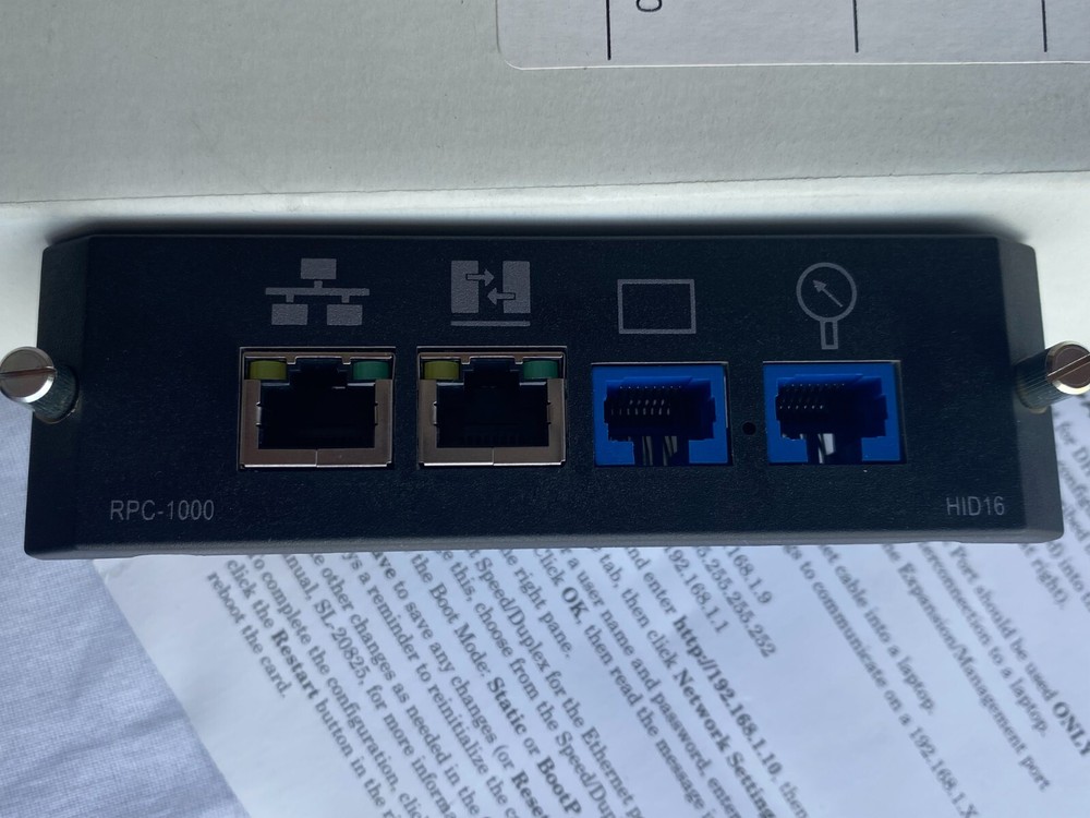 EMERSON LIEBERT RPC-1000 PDU NETWORK INTERFACE CARD 417291G