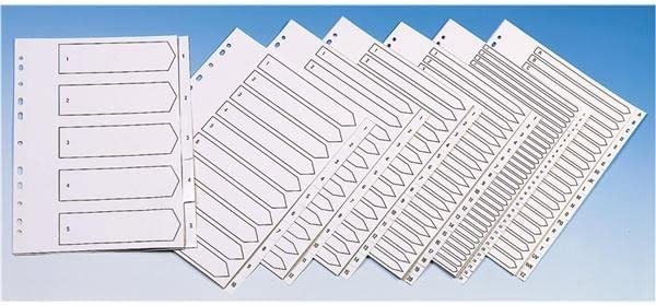 Q-Connect A4 A-Z 20 Part Polypropylene Index Multi Punched - White