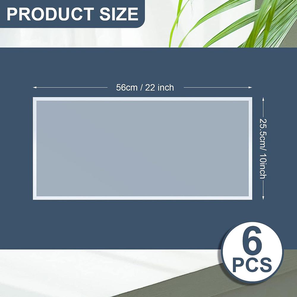 6 Pcs Sandblast Protector Blasting Lens Adhesive Polyester Visibility 22 X 10'