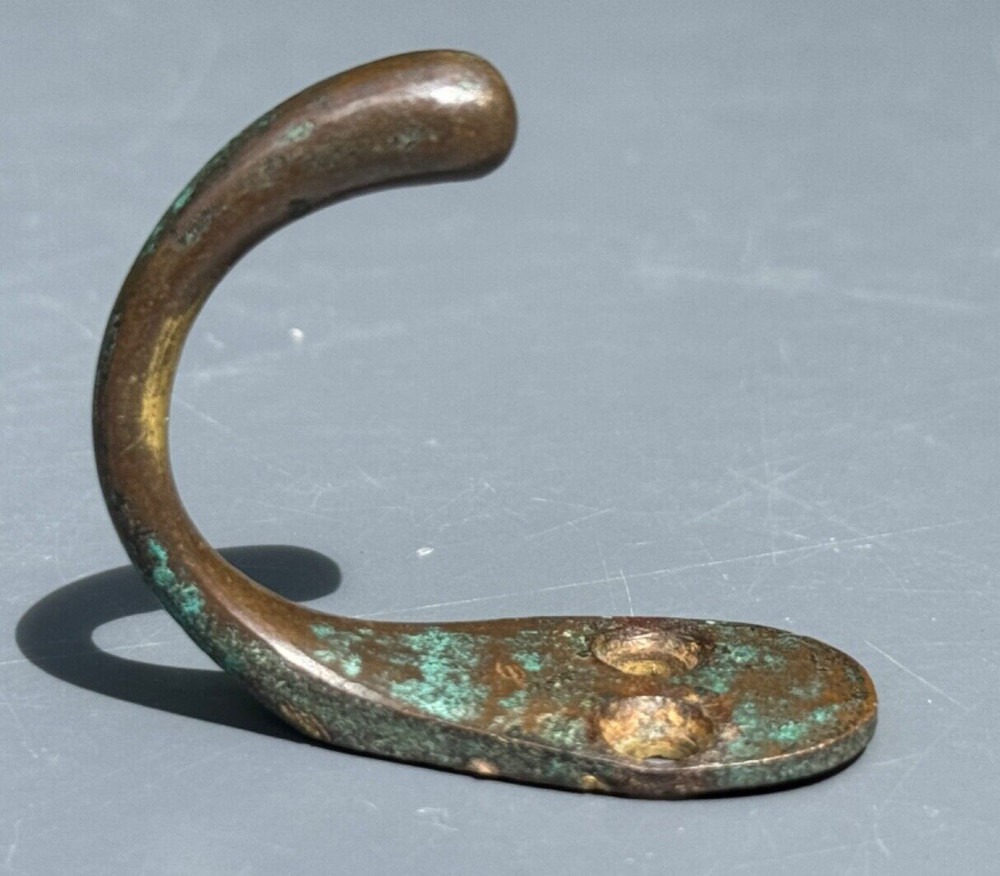 ANTIQUE  BRASS  COAT HOOK