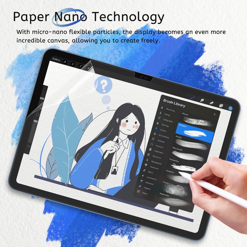 MOBDIK 2 Pack Paperfeel Screen Protector Compatible with iPad A16 11th/10th G...