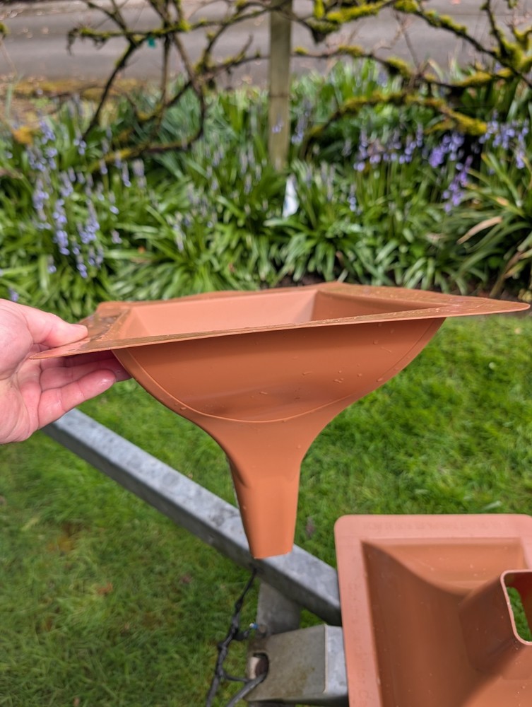 2x Trex RainEscape Down Spout for Deck Drainage System - Brown