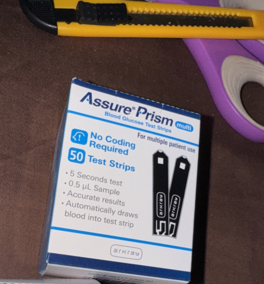 50 ASSURE PRISM TEST STRIPS -  exp 1.2027