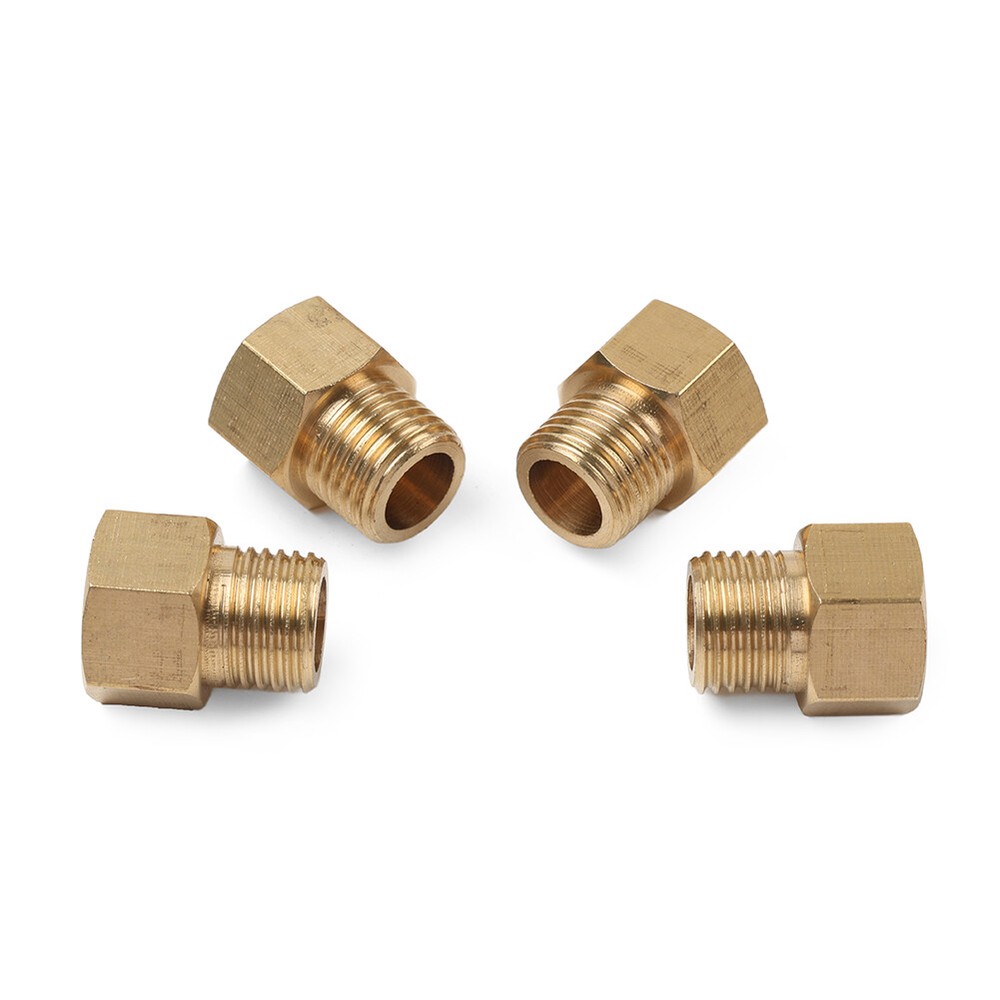 4pcs Brass Pipe Fitting G1/4 Adapter Connector Hex Coupling