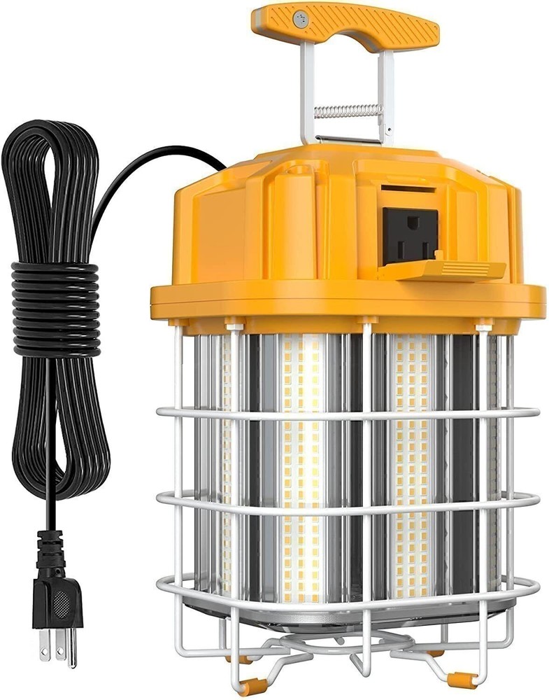 LED Temporary Work Light 100W 5000K Hanging Work Construction Lighting with Plug