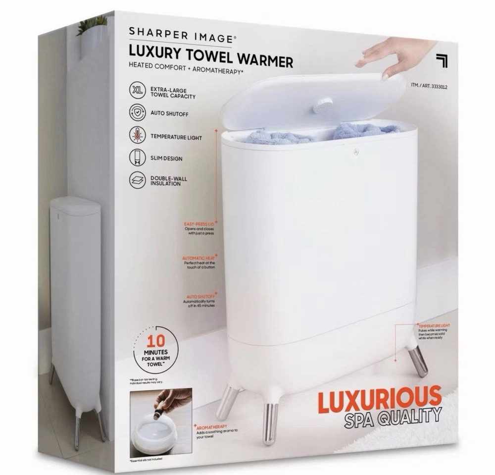 Sharper Image Towel Warmer White