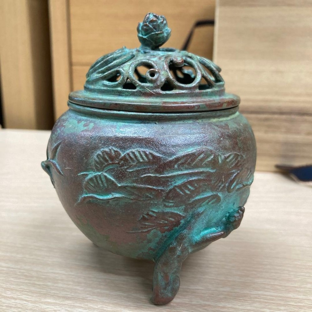 Tkok Copperware Incense Burner, Cast Copper, High-quality, Unused