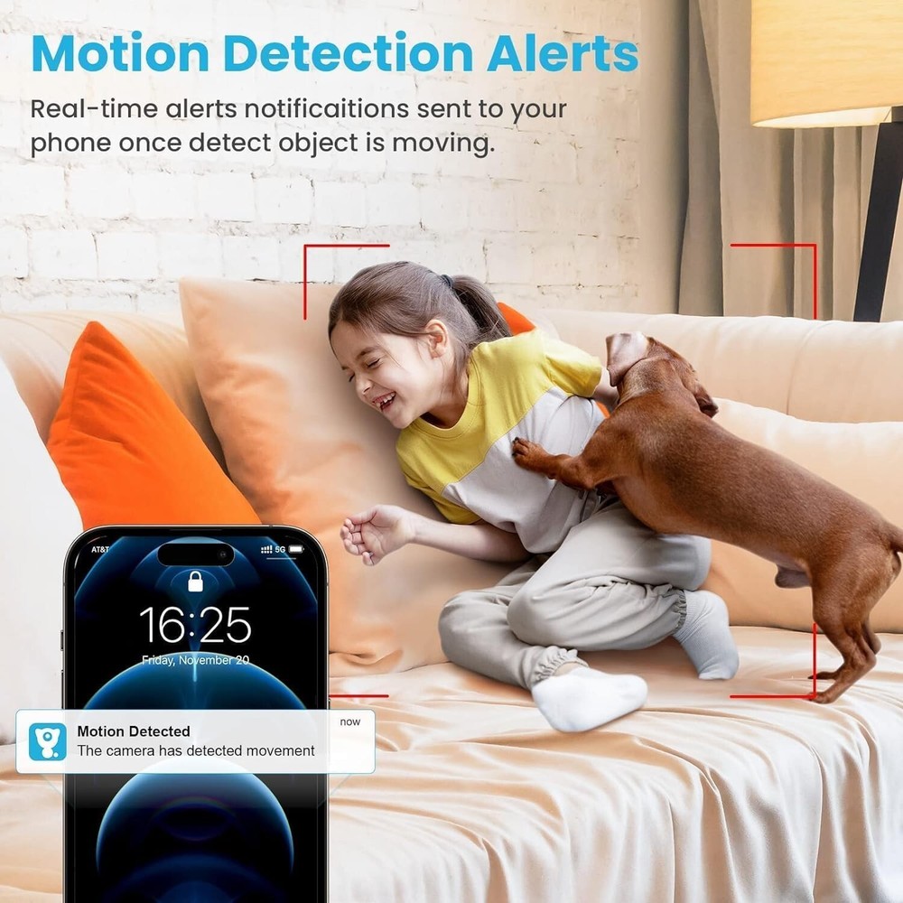 litokam 2K Indoor Security Camera, 360° Cameras