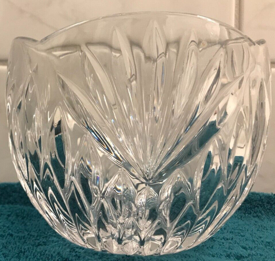 Lead Crystal Candy Dish Scalloped