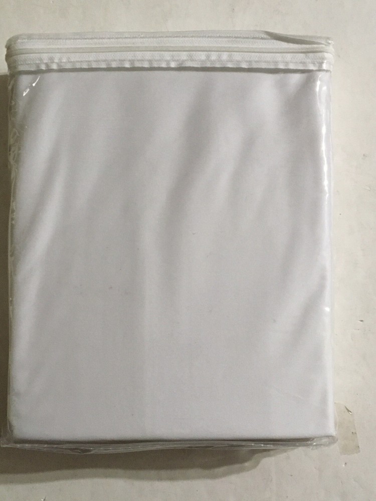 JML Allergy-Free Waterproof Fitted Mattress Protector - FULL, White