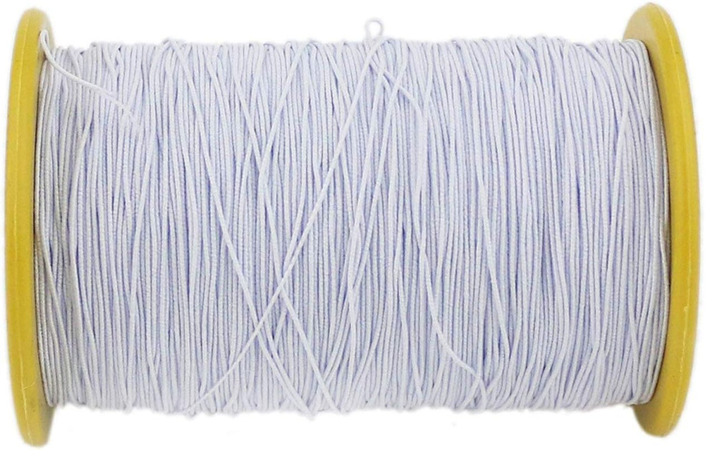 2PCS 0.5Mm Thickness 547 Yard Elastic Thread White