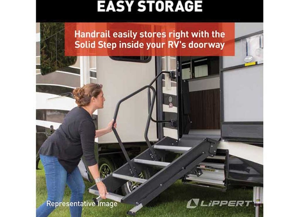 Lippert 799640 Entry Assist Handrail for Gen 3 Solid Step Triple & Quad