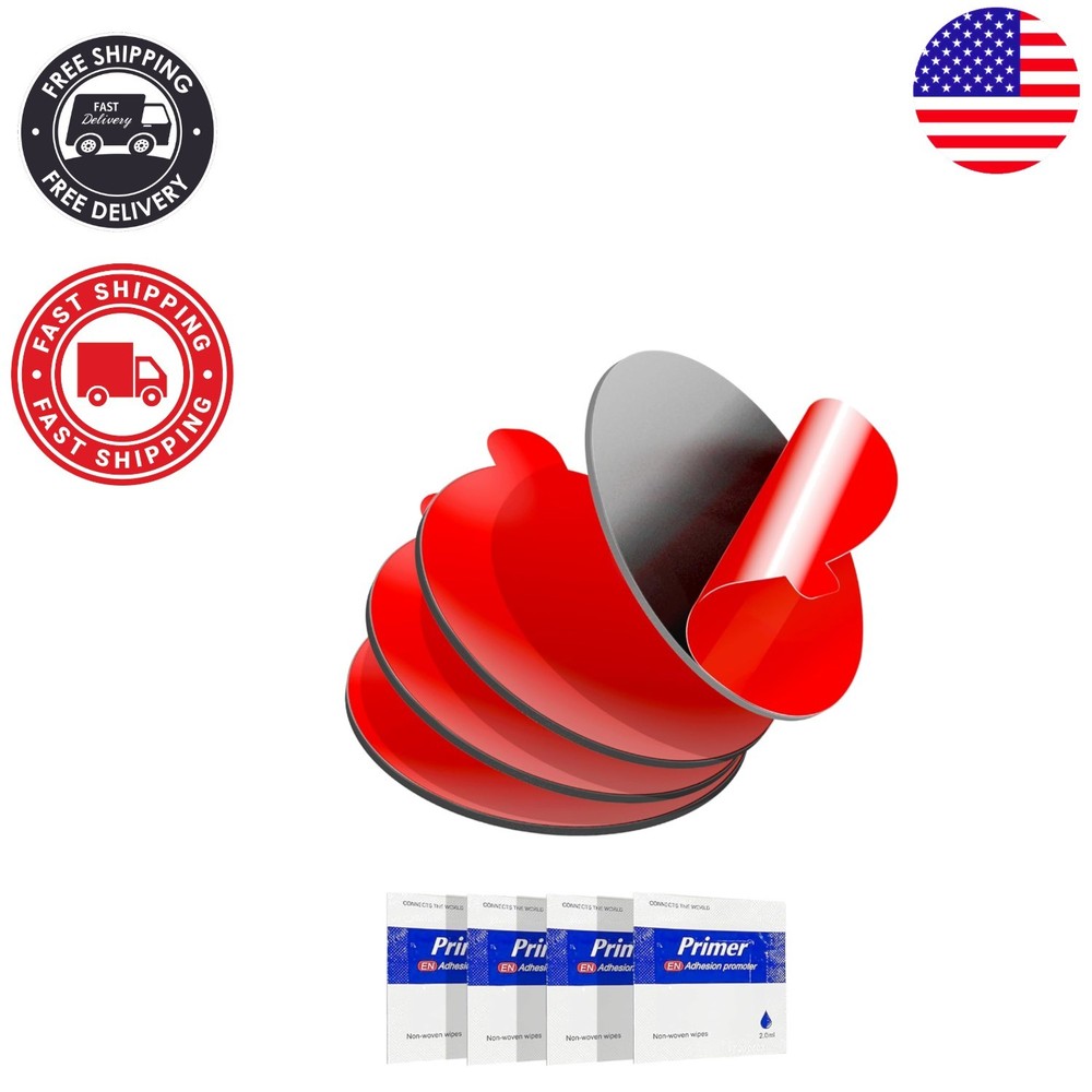 Versatile 2.2” Round Adhesive Pads for Secure Dash Cam Mounting in Any Vehicle