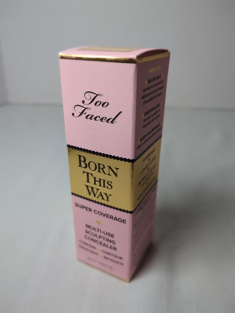 Too Faced Born This Way Super Coverage Multi Use Concealer Porcelain .45oz New