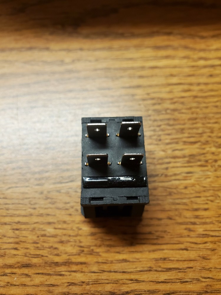 NEW 12V ROCKER SWITCH BLACK 4 PRONG