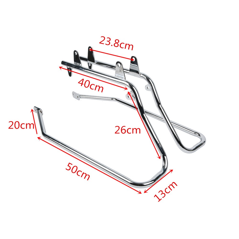 White Hard Saddlebags + Conversion Bracket Fit For Harley Softail 1984-2017 2016