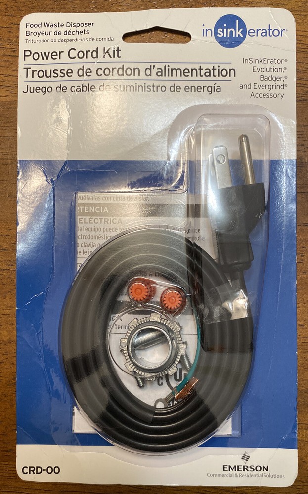 InSinkErator CRD-00 Power Cord Accessory Kit for InSinkErator ,Badger