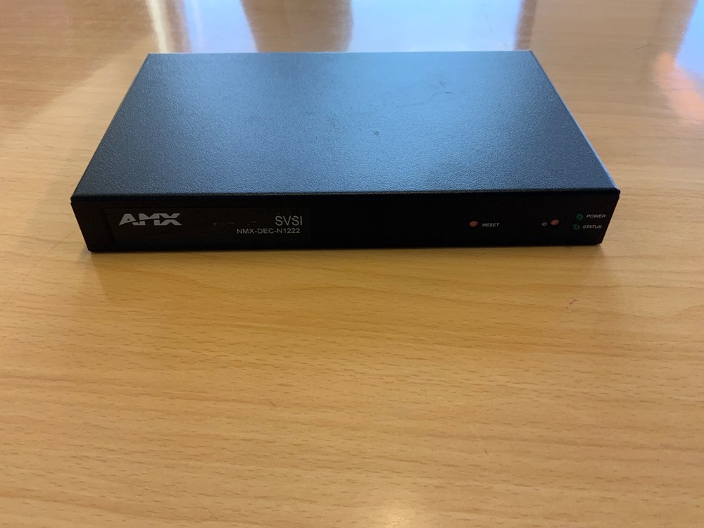 AMX NMX-DEC-N1222 SVSI Stand-Alone Minimal Compression Video Over IP Decoder