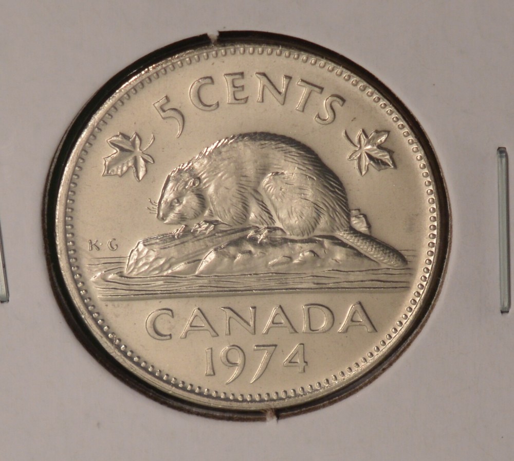 1974 Canada 5 Cent - UNCIRCULATED from Mint Roll 🇨🇦