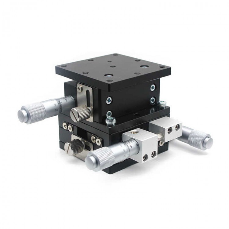 LD60 XYZ Axis Trimming Platform Manual Sliding Table Horizontal Lifting