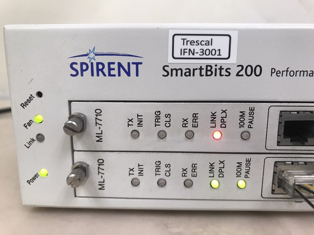 Spirent Smartbits SMB-200 Network Test Mainframe With 3 ML-7710