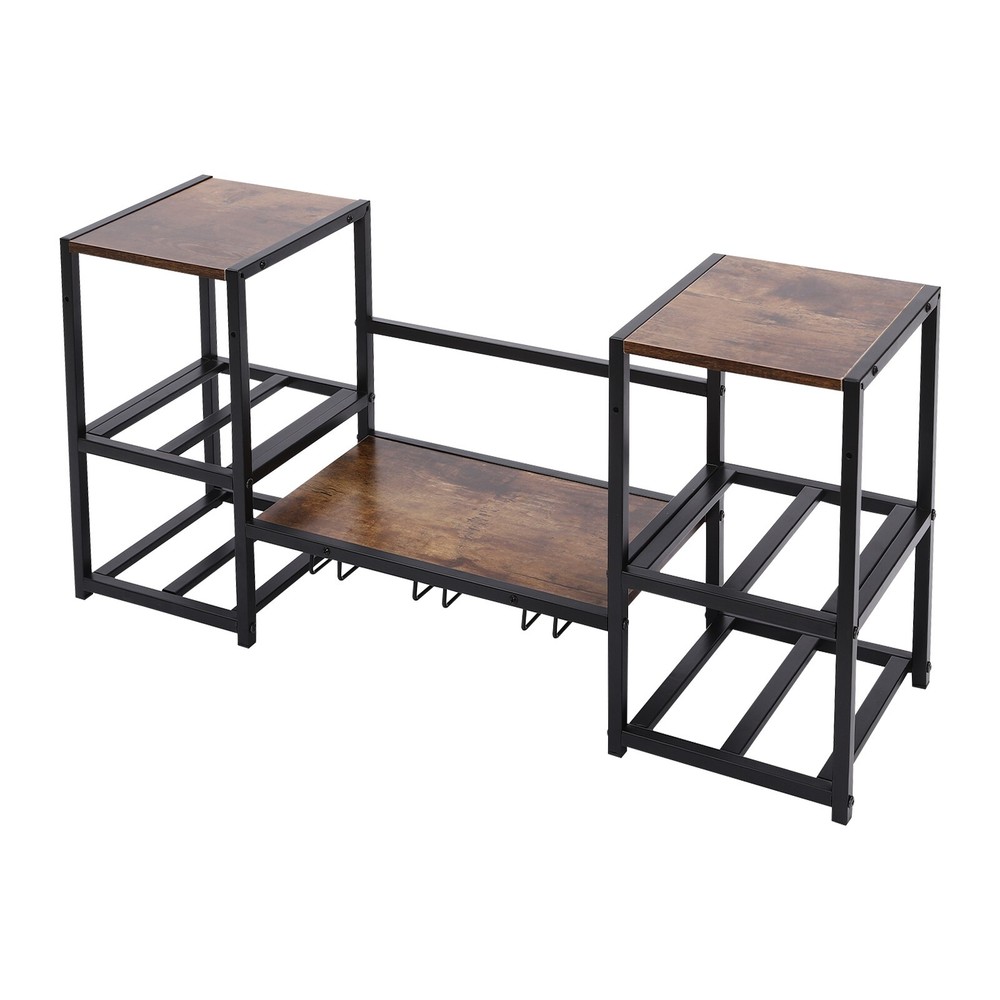 Wine Rack Wall Mounted, Wine Storage Display Rack, Industrial Wall Mounted Rack