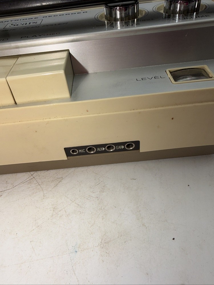 SEARS Solid State (Model 34201) Tape Cartridge Recorder 1960’s Complete Untested