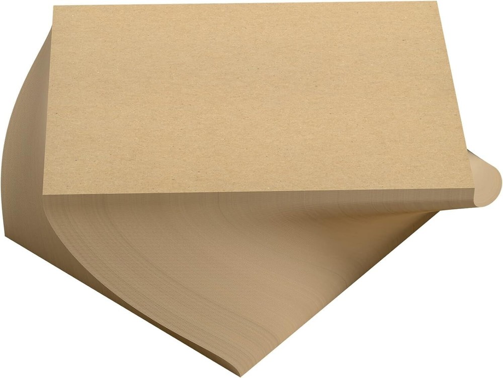Versatile Kraft Chipboard Sheets - 100 Count, 8.5" x 11" for Creative Projects