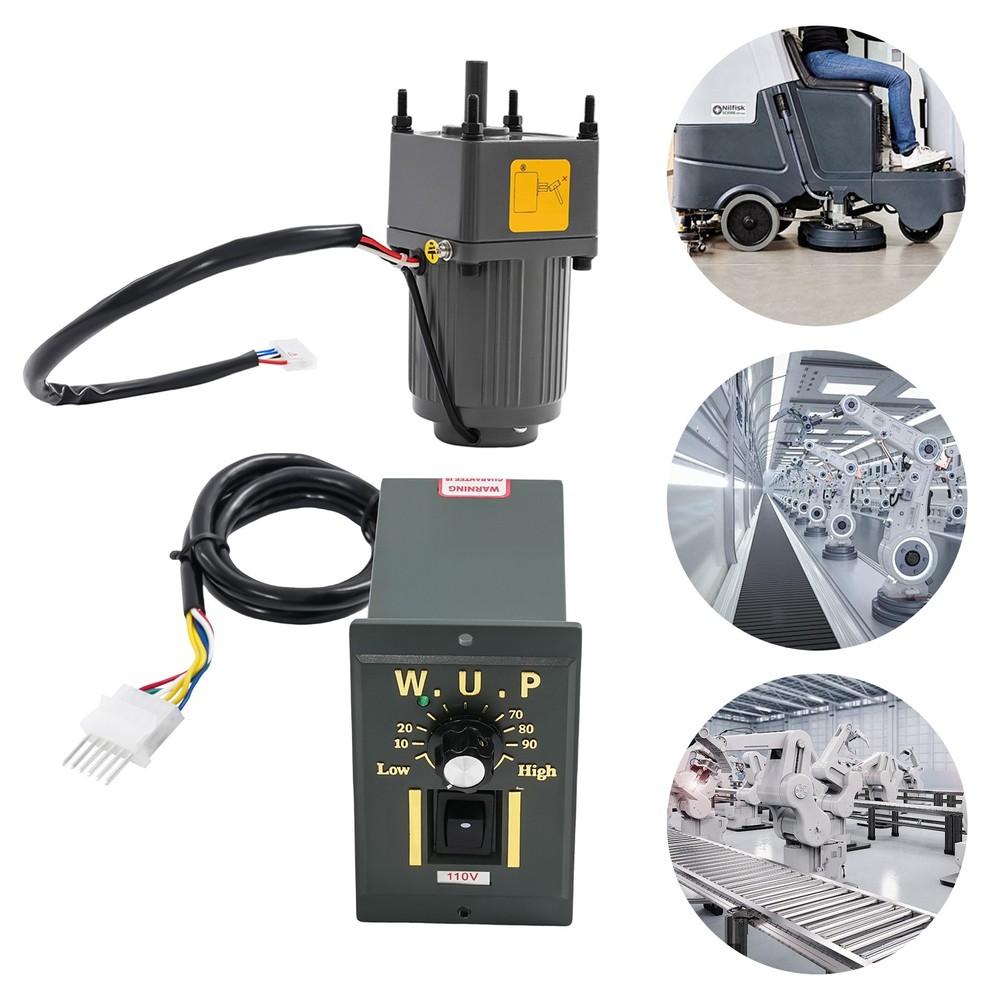 Electric Gear Motor & Variable Speed Single-Phase Controller Governor 0-450 RPM