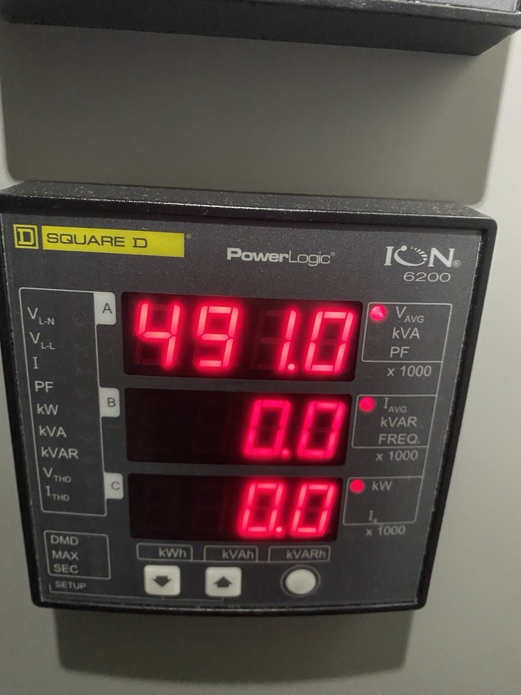 SQUARE D 6200R POWERLOGIC DIGITAL PANEL MODULE