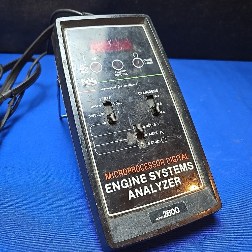 KAL EQUIPMENT Model 2800 ENGINE SYSTEMS ANALYZER Microprocessor Digital Untested