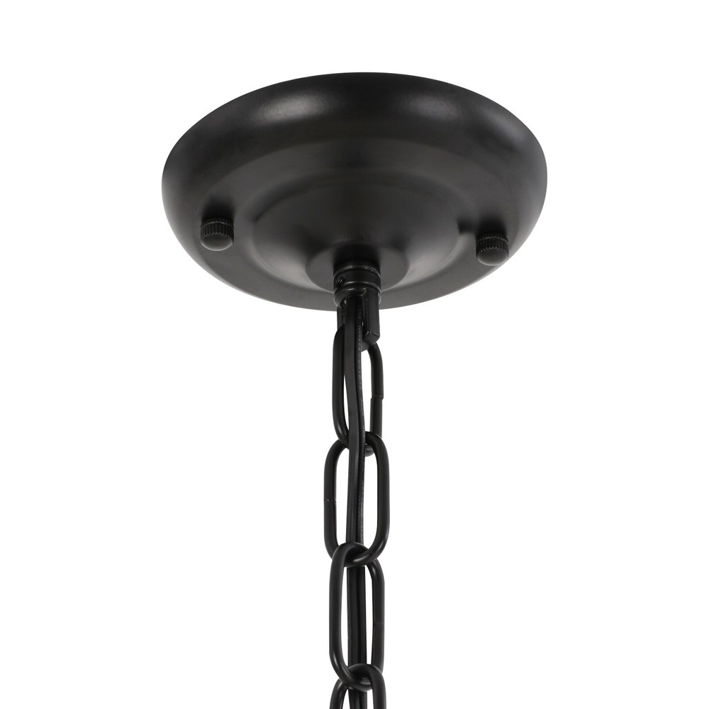 Elegant 2-Light Adjustable Pendant Light - Iron & Glass, Ceiling Mount