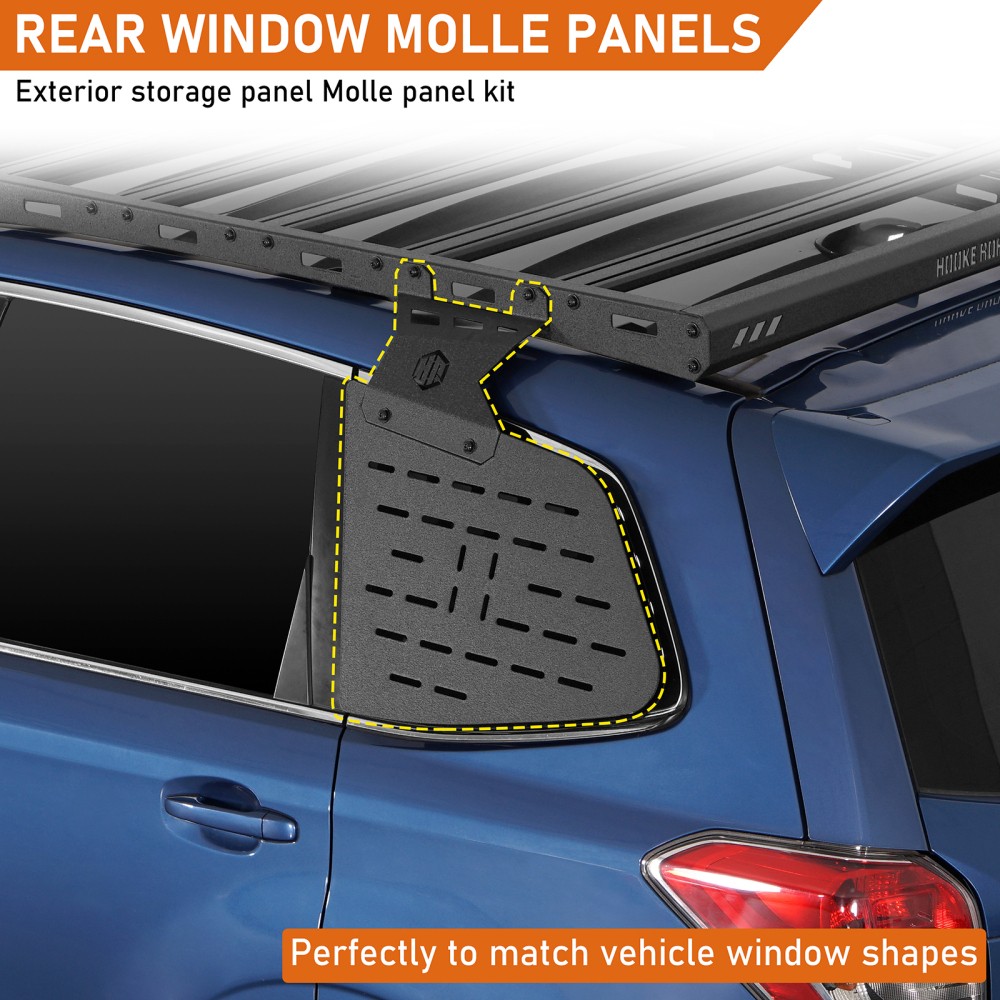 Fit 2014 2015 2016 2017 2018 Subaru Forester Rear Window Panel Molle Storage