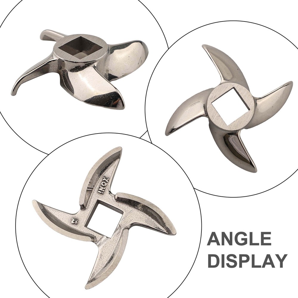 Replacement Blade for Size 12 Meat Grinders Stainless Steel Construction