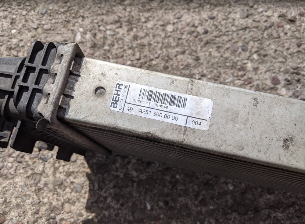 MERCEDES-BENZ GL 320 2008 INTERCOOLER CORE A2515000000