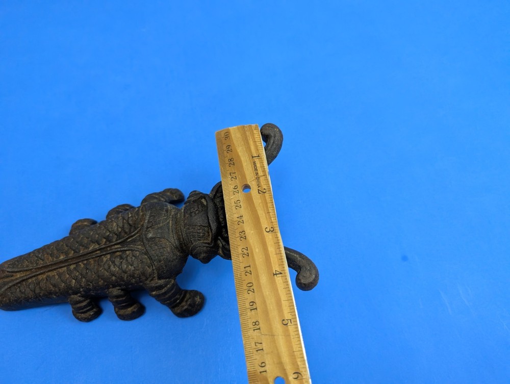 Vintage Cast Iron Bug Beetle Figural Boot Jack Tool Shoe Horn Bootjack Farm