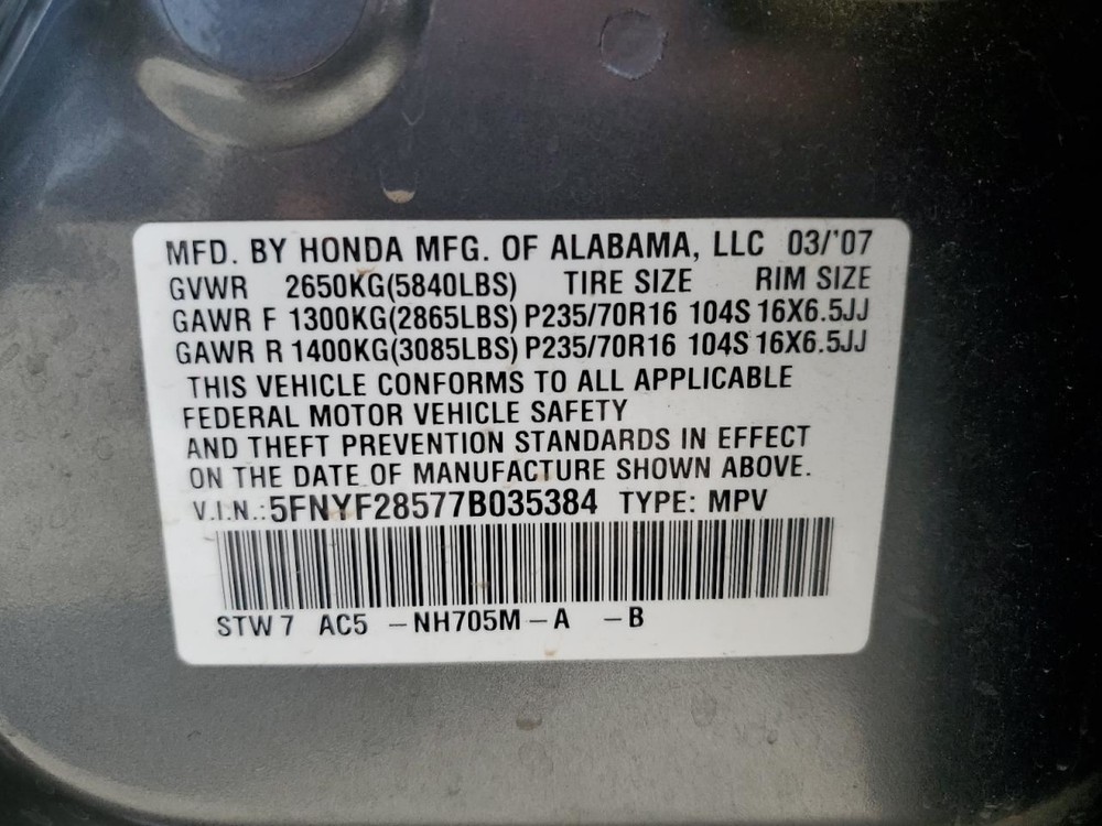 Starter Motor Fits 06-08 PILOT 4416046
