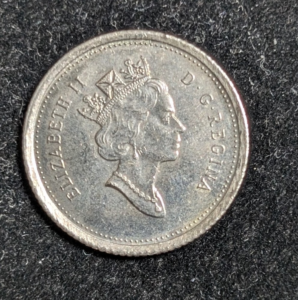 1999 Canada 10 Cents Circulated KM# 183b