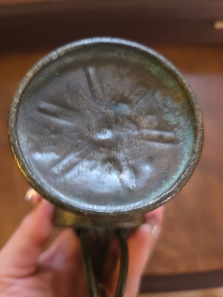 Antique Mining Lamp. Justrite. May 7th, 1912.