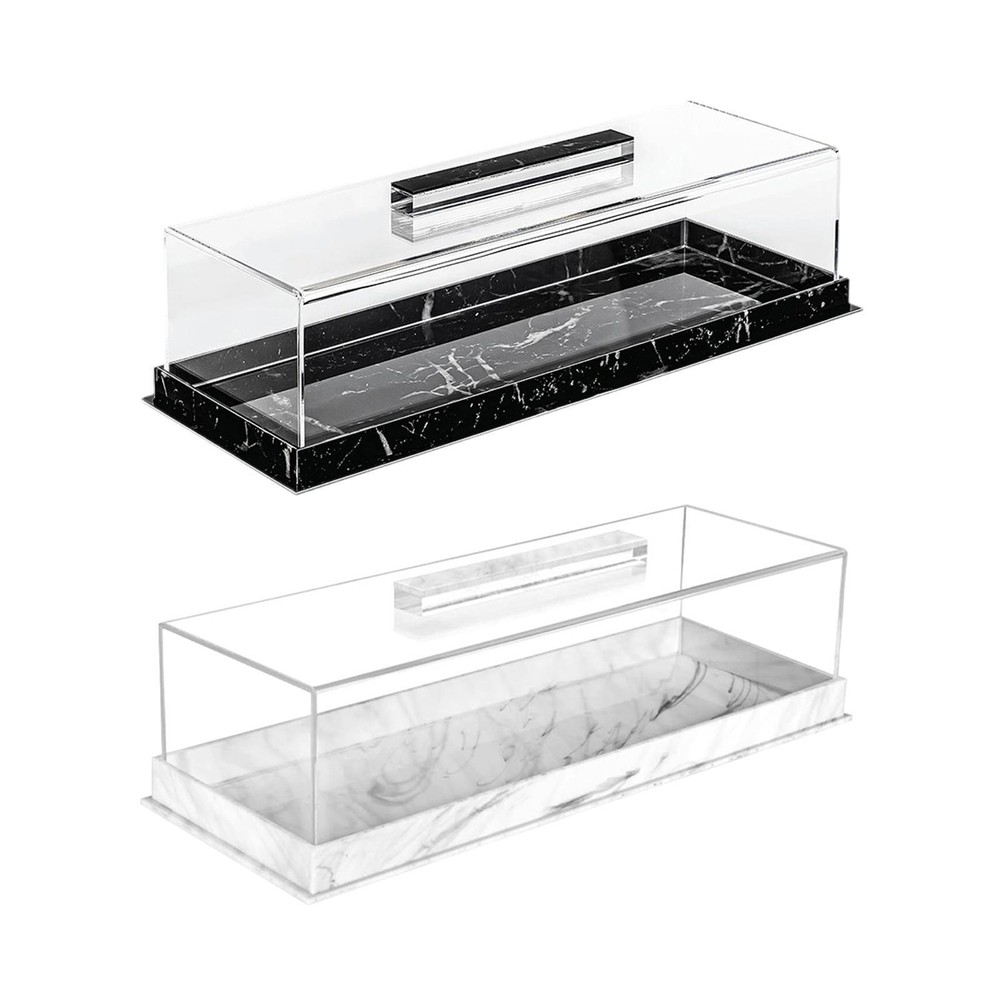 Bakery Display Case Rectangular Cake Holder for Event Weddings Countertop
