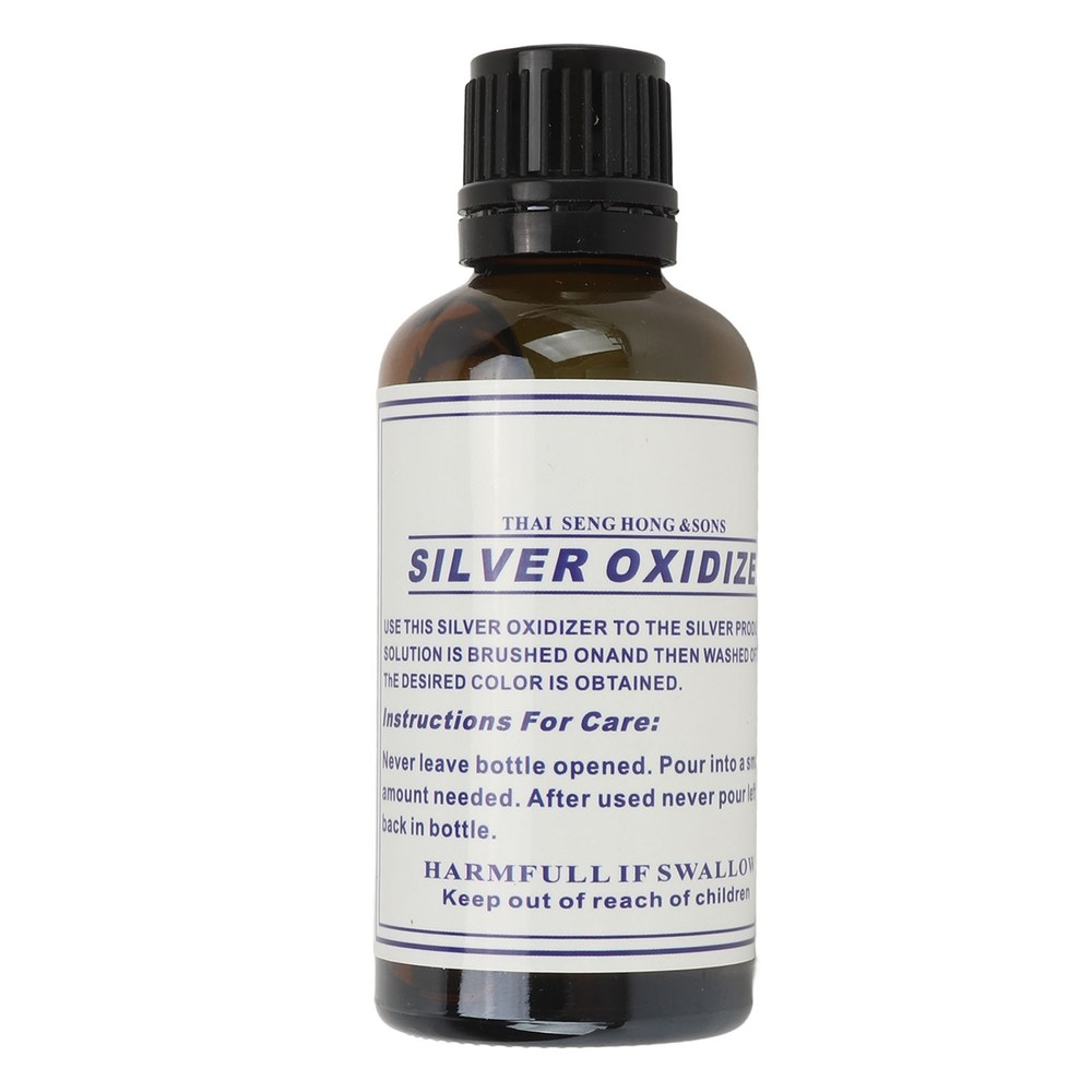 Silver Oxidizer Solution Jewelry Making Black Fast Acting Vintage Effect 50ml