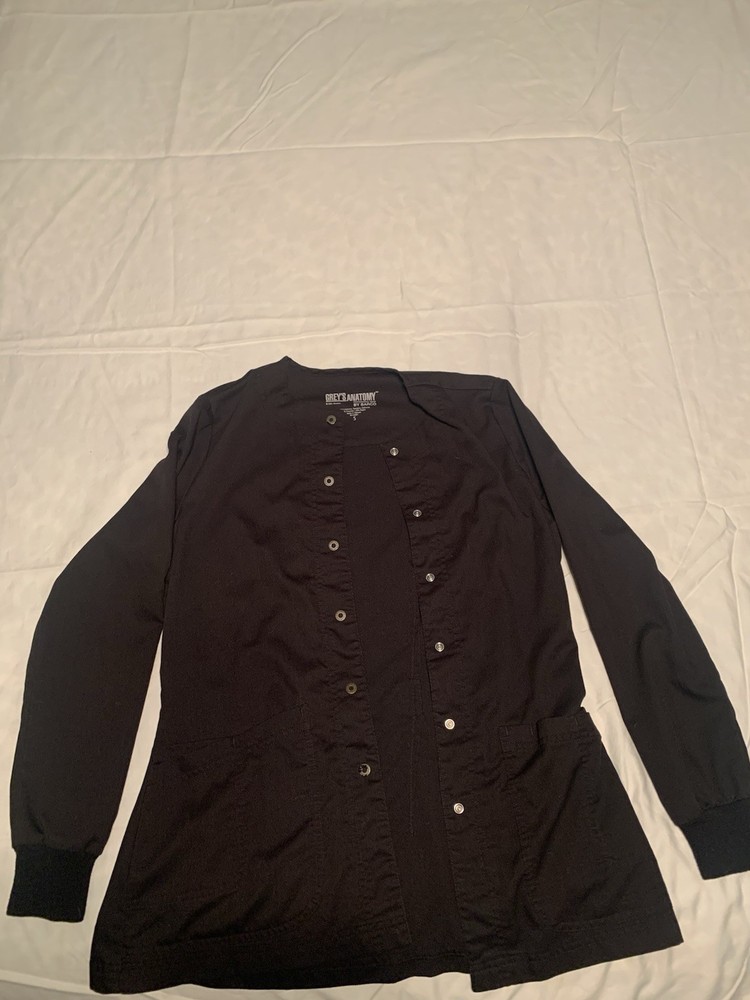 Grey's Anatomy By Barco Small Black Lab Coat