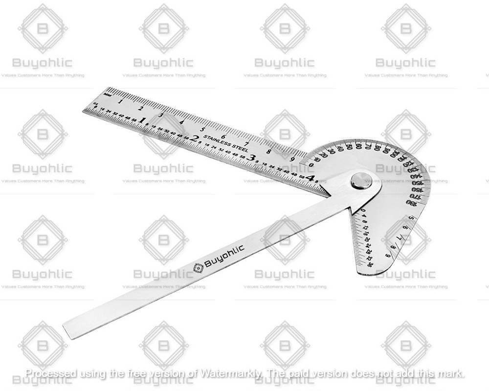 Multi Purpose Protractor Square Rule Centre Finder Drill Point Gauge Hand Tools