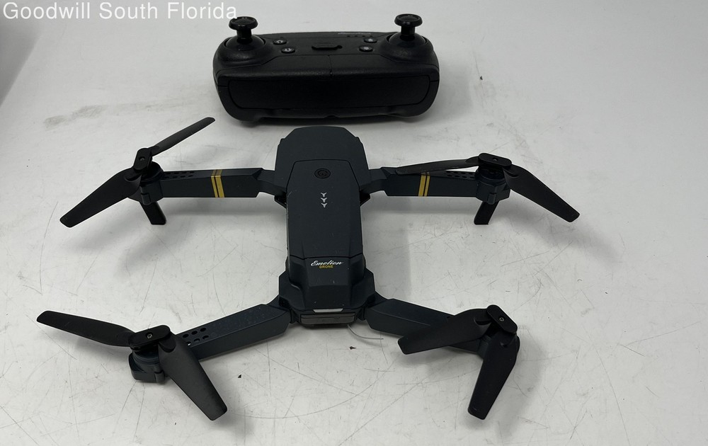 Emotion Black Foldable Camera Quadcopter Remote Control Drone Not Tested