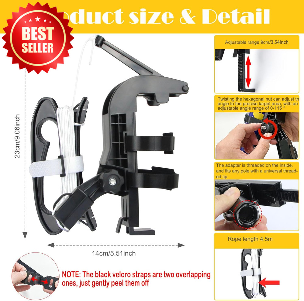 Pro Spray Can Extension Pole Adaptor Trigger Handle Wasp Hornet Duster US