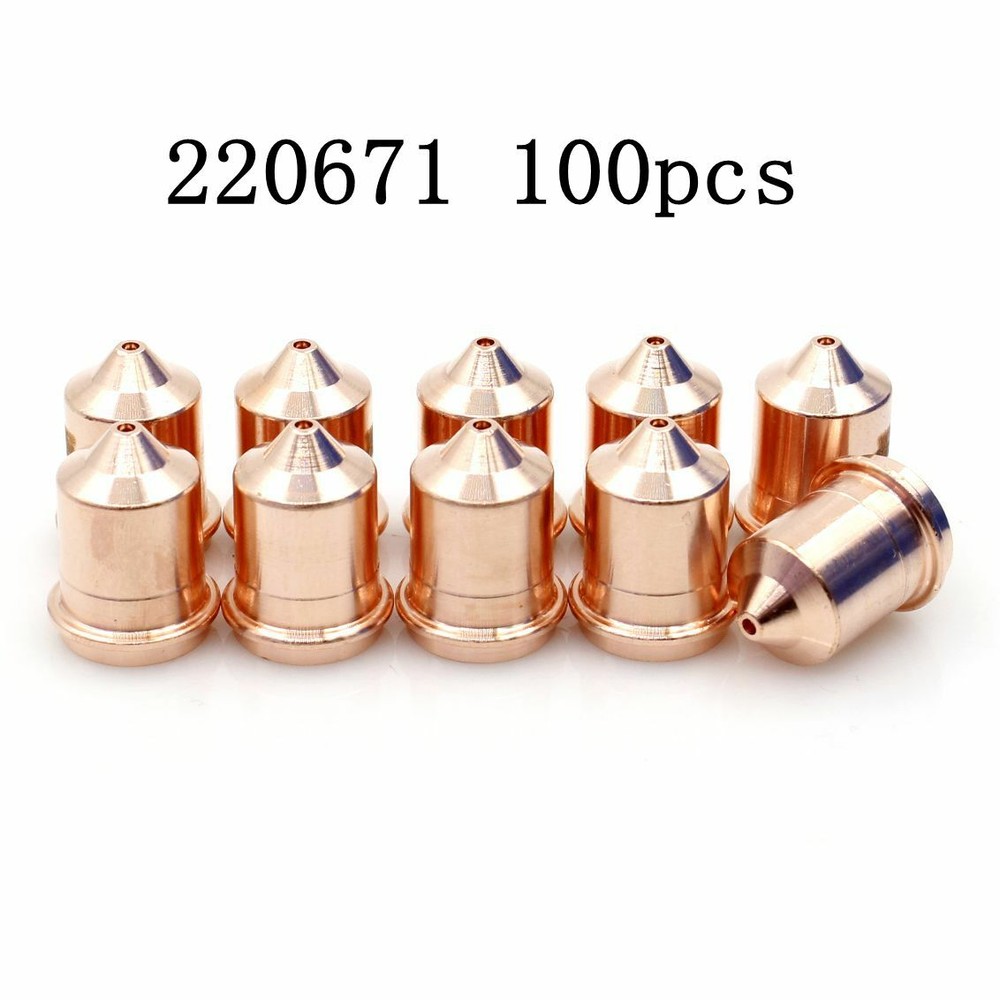 100pcs Plasma Nozzle Tips 220671 for 45 Cutting Torch