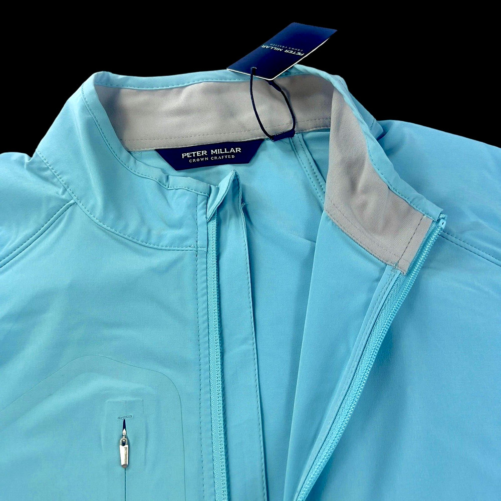 Peter Millar Crown Crafted Flex Adapt Wind Cheater Full Zip Pullover Jacket LRG