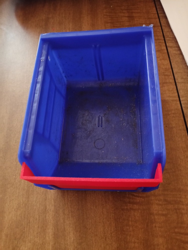 Reloading Bin Front Extender for Reloading Press, 3D Printed (RED)