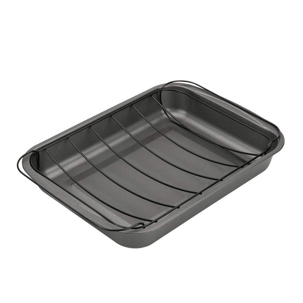 Everyday Roast Pan with Rack Rectangular Nonstick Construction Large Capacity...